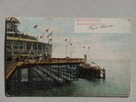 Scheveningen, Wandelhoofd met Plezierboot  (1903)