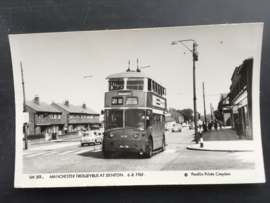 Manchester Trolleybus at Denton, 06-08-1961
