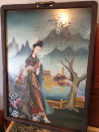 Achter glas schildering, China (1970-1980) Nr 1