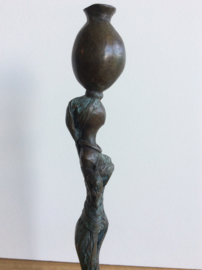 Abdoulaye Gandema, 1970, Bronzen beeld, 23,5 cm