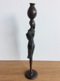 Abdoulaye Gandema, 1970, Bronzen beeld, 23,5 cm