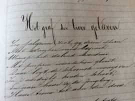 Schriftje met handgeschreven gedichten en liederen, 1 Oct 1847