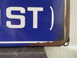 Emaille straatnaam bord, Molukkenstraat (oost)