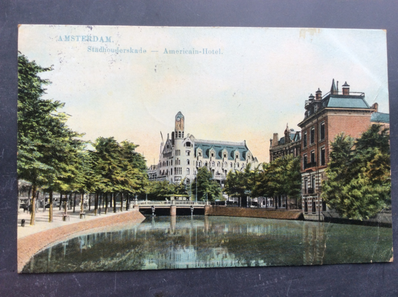 Amsterdam, Americain-Hotel, Stadhouderskade, 1908