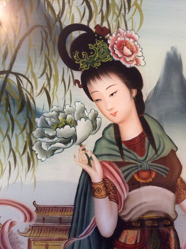Achter glas schildering, China (1970-1980) Nr 1
