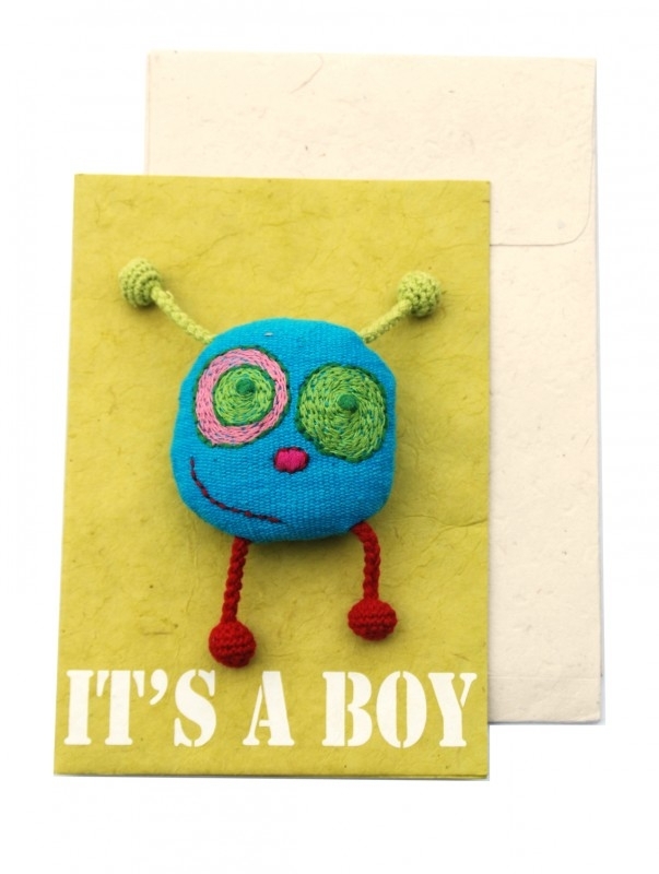 Happy postcard - IT` S A BOY