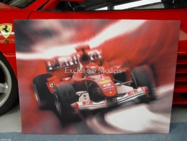 Ferrari F1 M. Schumacher print op linnen 100 x 75 cm