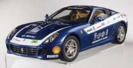 Ferrari 599 GTB Fiorano Panamerican (blauw) - Hotwheels ELITE 1:18