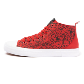 Akedo Jaws sneakers rood Limited Edition maat 42