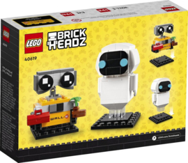 LEGO 40619 Eve en Wall-E - Lego Brick Headz