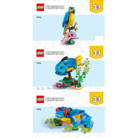 Lego 31136 Exotische Papagaai - Lego Creator 3 in 1