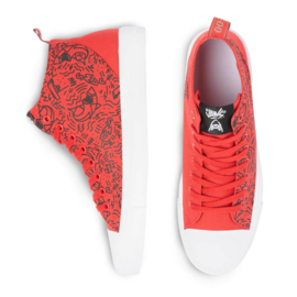 Akedo Jaws sneakers rood Limited Edition maat 42