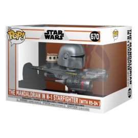 Funko Pop 670 - The Mandalorian in N-1 Starfighter with R5-D4