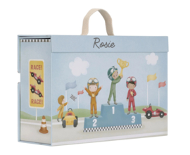Little Dutch Houten racebaan in speelkoffer – Meerkleurig – Essentials