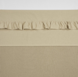 Meyco Baby Wieglaken Ruffle - Sand