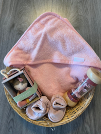 Gevulde kraammand Pink babygirl