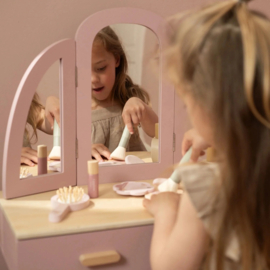 Little Dutch Houten kaptafel met krukje