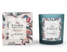 Scented Candle Laura Ashley Iris & Patchouli in giftbox - 200g