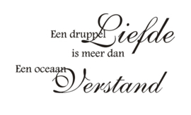 Muursticker - Een druppel liefde