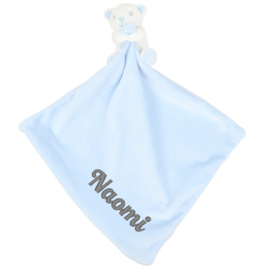 Zippies knuffeldoekje bear blue