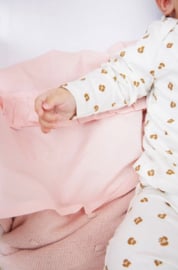 Meyco Baby Ledikantlaken Ruffle - Soft Pink