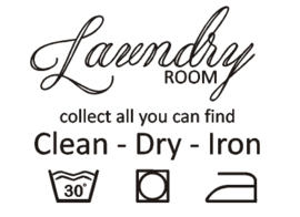 Sticker Laundry room