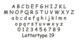 Lettertype 19