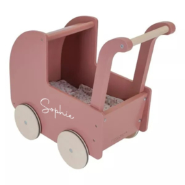 Little Dutch houten poppenwagen incl textiel