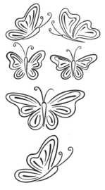 Sticker vel met vlinders