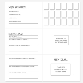 Schoolfotoboek met naam - Vintage Teddy