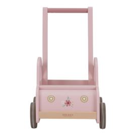 LD7128 Little Dutch loopwagen roze met naam