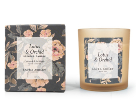 Scented Candle Laura Ashley Lotus & Orchid in giftbox - 200g