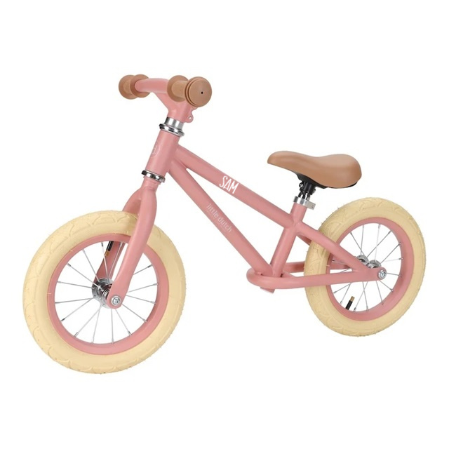 Little Dutch loopfiets roze met naam