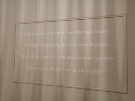 Christelijke muurtekst