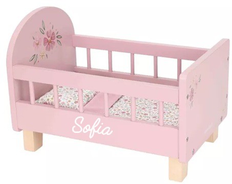 Little Dutch poppenbedje met naam light pink