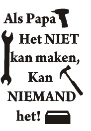 Sticker als papa / opa het niet kan maken