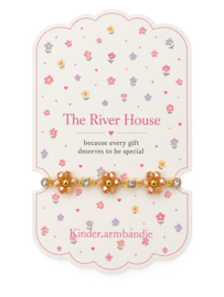 Kinderarmbandje - Gold Flowers