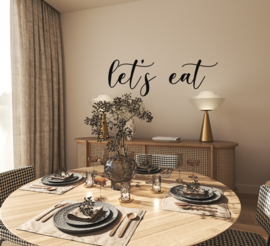 Muursticker : let's eat