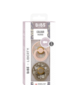 BIBS liberty 2 pack colour capel- blush mix size 2
