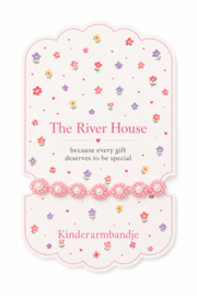 Kinderarmbandje - Light Pink Flowers