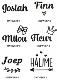 Badcape roze met ontwerp/naam naar wens