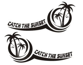 Sticker set catch the sunset