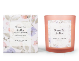 Scented Candle Laura Ashley Green Tea & Aloe in giftbox - 200g