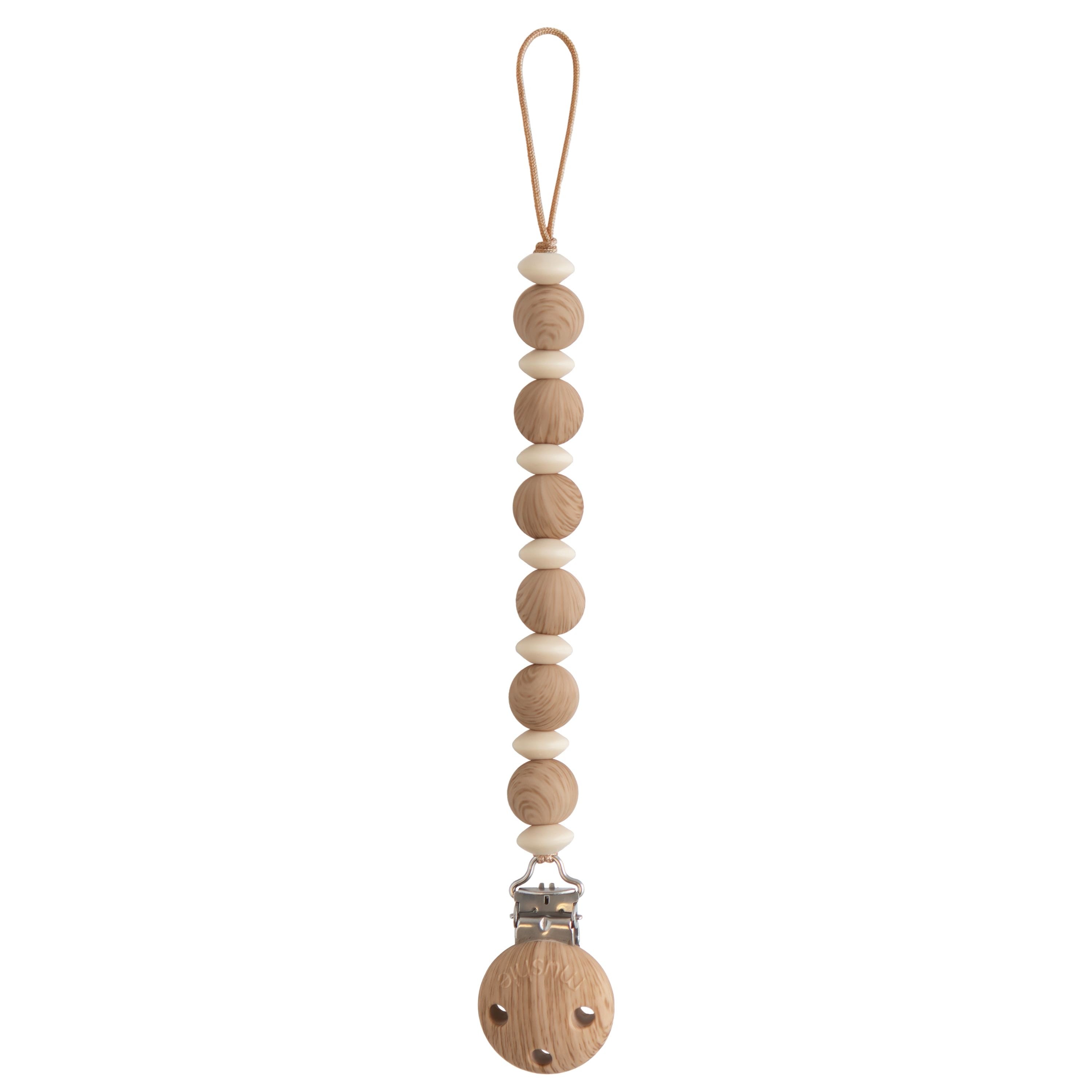 Mushie Speenkoord Luna - Faux Wood