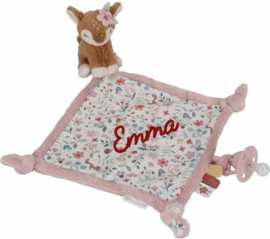 LD9027 little dutch Knuffeldoekje print Hert - Fairy Garden GRS met naam
