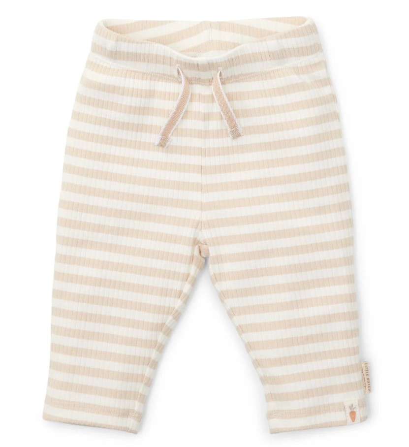 Little Dutch - Broek - Zand - Newborn Naturals - Gestreept - 56