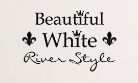 The River House Sticker | Beautiful white