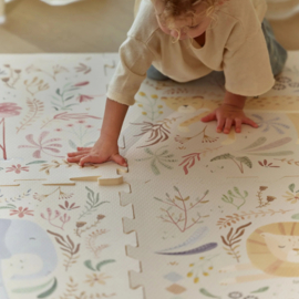 Little Dutch Puzzelmat Speelkleed Wit Safari Dieren