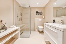 Badkamer sticker Bath & Shower