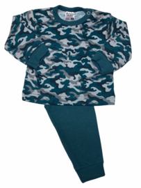 Pyjama camouflage maat 50-56 groen